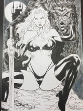 Load image into Gallery viewer, Lady Death - Drawing by Adriano Araujo (2020)