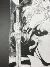 Load image into Gallery viewer, Lady Death - Drawing by Adriano Araujo (2020)