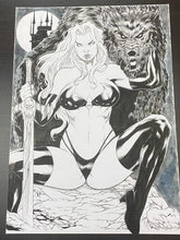 Load image into Gallery viewer, Lady Death - Drawing by Adriano Araujo (2020)