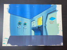 Load image into Gallery viewer, Captain Future - Original master painted background with matching animation drawing