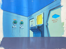 Load image into Gallery viewer, Captain Future - Original master painted background with matching animation drawing