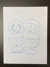 Load image into Gallery viewer, South Park - Lay Out drawing of the characters, made by Todd Aaron Smith (certificated)