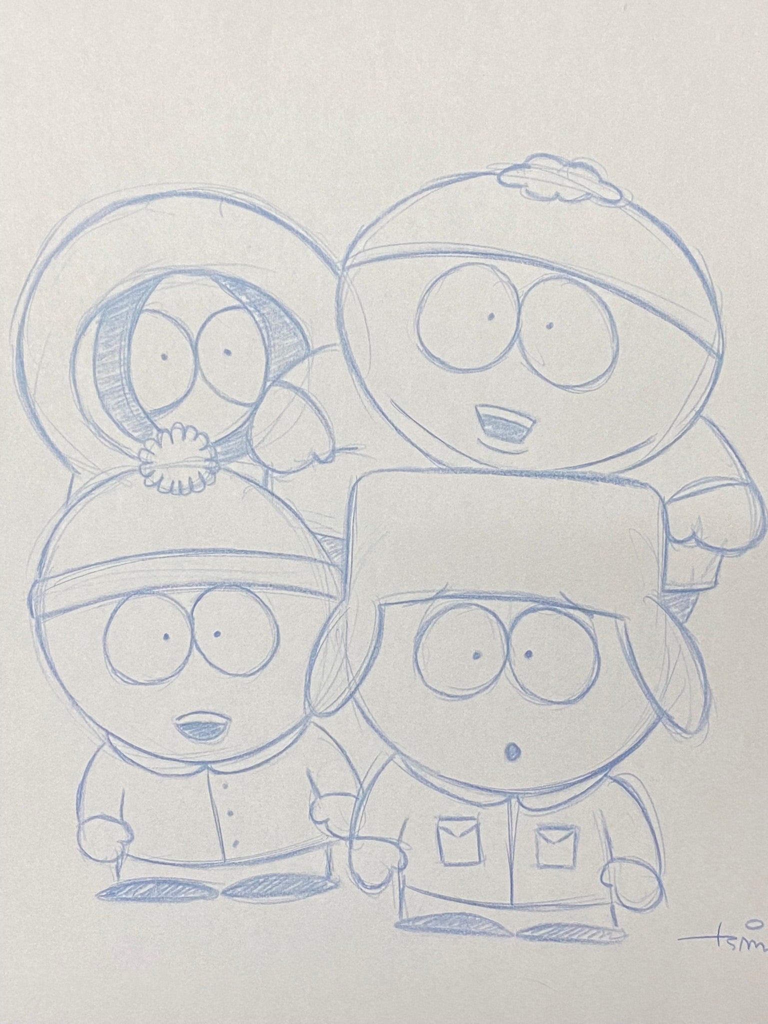 south park characters drawing