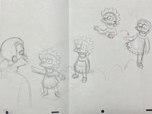 Load image into Gallery viewer, The Simpsons - Original drawing of Lisa Simpson - BIG SIZE SCENE, XL - Episode: Springfield Up (2007)