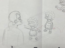 Load image into Gallery viewer, The Simpsons - Original drawing of Lisa Simpson - BIG SIZE SCENE, XL - Episode: Springfield Up (2007)