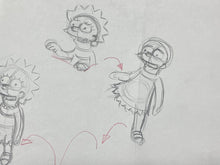 Load image into Gallery viewer, The Simpsons - Original drawing of Lisa Simpson - BIG SIZE SCENE, XL - Episode: Springfield Up (2007)