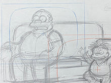 Load image into Gallery viewer, The Simpsons - Original drawing of Ralph and Clancy Wiggum