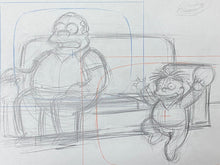 Load image into Gallery viewer, The Simpsons - Original drawing of Ralph and Clancy Wiggum