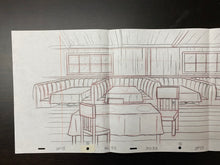 Load image into Gallery viewer, The Simpsons - Original drawing scene background of Moe's Bar, XL size