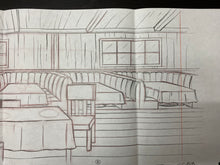 Load image into Gallery viewer, The Simpsons - Original drawing scene background of Moe's Bar, XL size