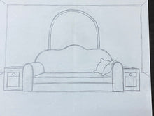Load image into Gallery viewer, The Simpsons - Original drawing of Simpsons living room (scene background)