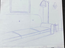 Load image into Gallery viewer, The Simpsons - Original drawing of Simpsons living room (scene background)