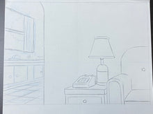 Load image into Gallery viewer, The Simpsons - Original drawing of Simpsons living room (scene background)