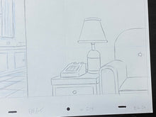 Load image into Gallery viewer, The Simpsons - Original drawing of Simpsons living room (scene background)