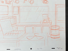Load image into Gallery viewer, The Simpsons - Original drawing of Nuclear Central (scene background)