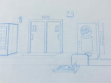 Load image into Gallery viewer, The Simpsons - Original drawing of Nuclear Central (scene background)