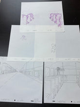 Load image into Gallery viewer, The Simpsons - Complete scene of 5 drawings of Otto, Milhouse in the School Bus + background
