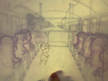Load image into Gallery viewer, The Simpsons - Complete scene of 5 drawings of Otto, Milhouse in the School Bus + background
