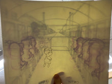 Load image into Gallery viewer, The Simpsons - Complete scene of 5 drawings of Otto, Milhouse in the School Bus + background
