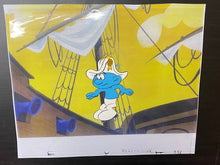 Load image into Gallery viewer, The Smurfs - Original animation cel, with copy background