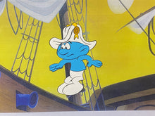 Load image into Gallery viewer, The Smurfs - Original animation cel, with copy background