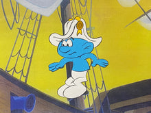 Load image into Gallery viewer, The Smurfs - Original animation cel, with copy background