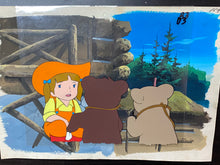 Load image into Gallery viewer, Monarch: The Big Bear of Tallac (Jacky and Nuca) (1977) - 2 Original animation cels and drawings, with master painted background