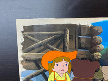 Load image into Gallery viewer, Monarch: The Big Bear of Tallac (Jacky and Nuca) (1977) - 2 Original animation cels and drawings, with master painted background