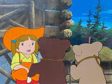 Load image into Gallery viewer, Monarch: The Big Bear of Tallac (Jacky and Nuca) (1977) - 2 Original animation cels and drawings, with master painted background