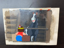 Load image into Gallery viewer, Monarch: The Big Bear of Tallac (Jacky and Nuca) (1977) - 2 Original animation cels and drawings, with master painted background