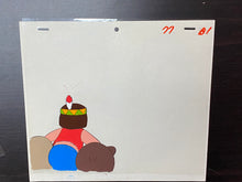 Load image into Gallery viewer, Monarch: The Big Bear of Tallac (Jacky and Nuca) (1977) - 2 Original animation cels and drawings, with master painted background
