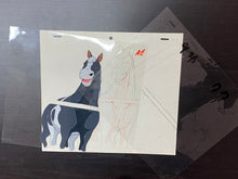 Load image into Gallery viewer, Monarch: The Big Bear of Tallac (Jacky and Nuca) (1977) - 2 Original animation cels and drawings, with master painted background