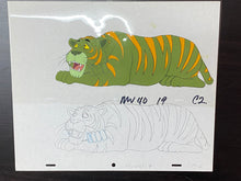 Load image into Gallery viewer, He-Man and the Masters of the Universe - Original cel and drawing of Battle Cat