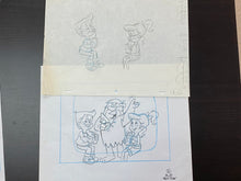 Load image into Gallery viewer, The Flintstones - 2 x Original drawings of Bernard "Barney" Rubble
