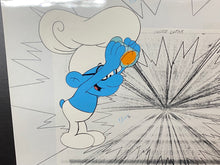Load image into Gallery viewer, The Smurfs - Original animation cel and background