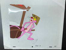 Load image into Gallery viewer, Pink Panther in China, 2 original animation cels and drawings