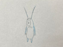 Load image into Gallery viewer, SpongeBob SquarePants (1999) - Original animation drawing of Sheldon J. Plankton