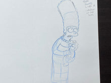 Load image into Gallery viewer, The Simpsons - Original drawing of Marge and Maggie Simpson