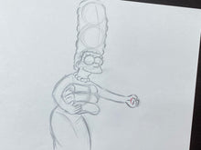 Load image into Gallery viewer, The Simpsons - Original drawing of Marge Simpson