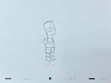 Load image into Gallery viewer, The Simpsons - Original drawing of Bart Simpson