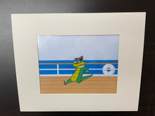 Load image into Gallery viewer, Wally Gator - Original cel with copy background of Wally Gator