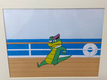 Load image into Gallery viewer, Wally Gator - Original cel with copy background of Wally Gator
