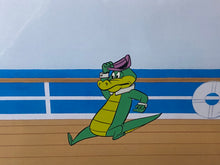 Load image into Gallery viewer, Wally Gator - Original cel with copy background of Wally Gator