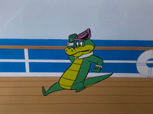 Load image into Gallery viewer, Wally Gator - Original cel with copy background of Wally Gator