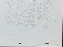 Load image into Gallery viewer, Original animation drawing of Yogi Bear, Snagglepuss, Doggie Daddy, Huckleberry Hound and Quick Draw McGraw