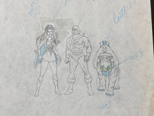 Load image into Gallery viewer, He-Man and the Masters of the Universe - Original drawing of He-Man and She-Ra