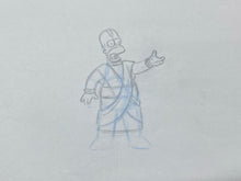 Load image into Gallery viewer, The Simpsons - Original drawing of Homer Simpsons, Episode: Kiss Kiss Bang Bangalore (2006)