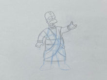 Load image into Gallery viewer, The Simpsons - Original drawing of Homer Simpsons, Episode: Kiss Kiss Bang Bangalore (2006)
