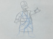 Load image into Gallery viewer, The Simpsons - Original drawing of Homer Simpsons, Episode: Kiss Kiss Bang Bangalore (2006)