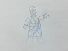 Load image into Gallery viewer, The Simpsons - Original drawing of Homer Simpsons, Episode: Kiss Kiss Bang Bangalore (2006)